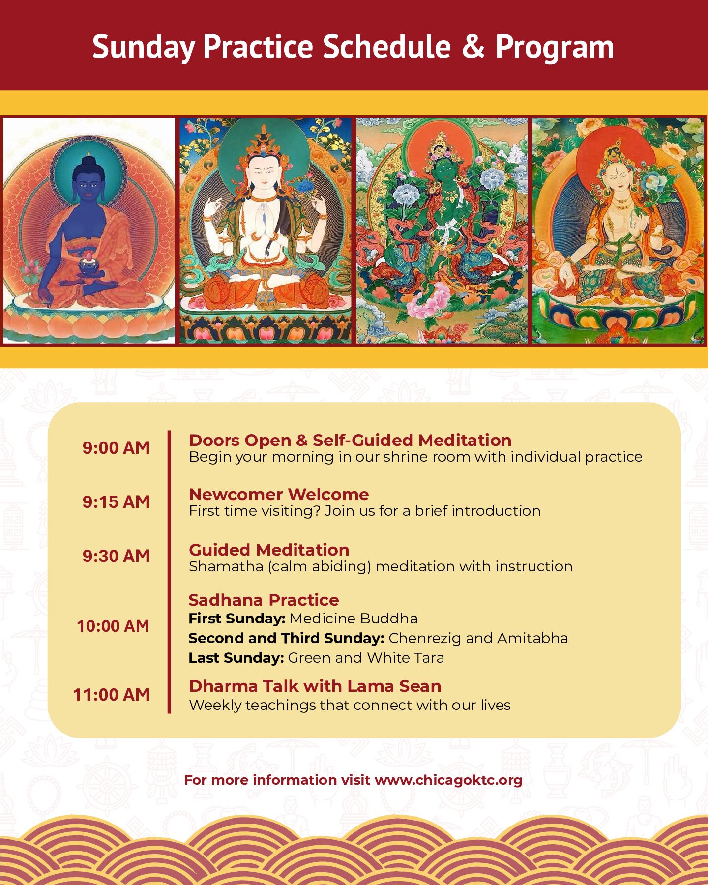 Chicago KTC Sunday Schedule